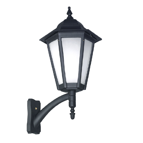 Farol de aluminio con mensula 80 vidrio satinado